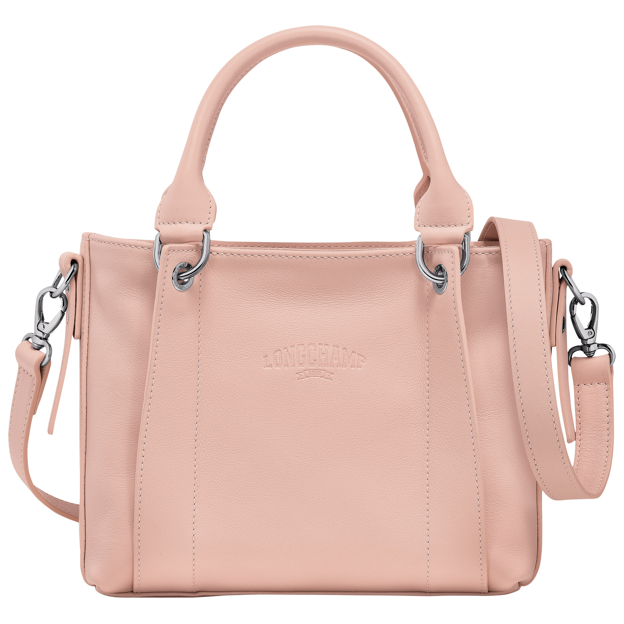 Longchamp 3D S Handbag Nude - Leather | Longchamp US | Longchamp