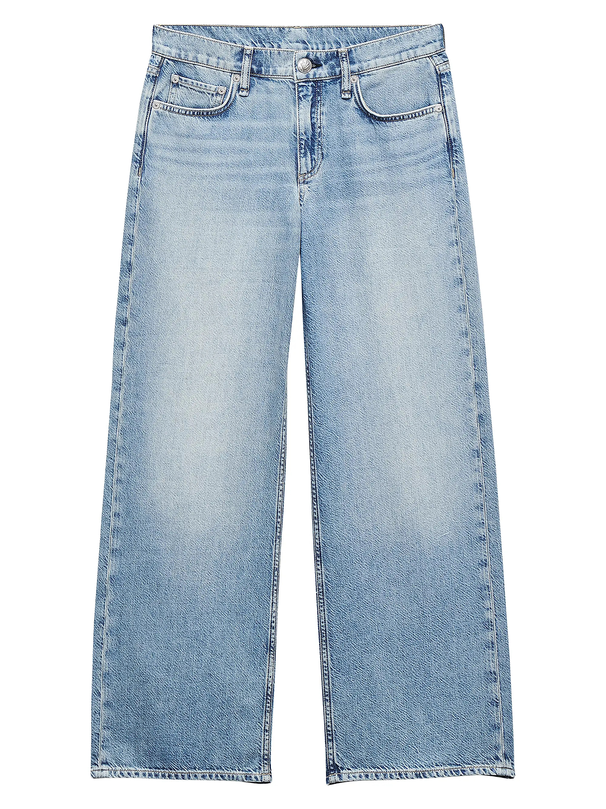 rag & bone Saige Low-Rise Straight-Leg Jeans | Saks Fifth Avenue | Saks Fifth Avenue
