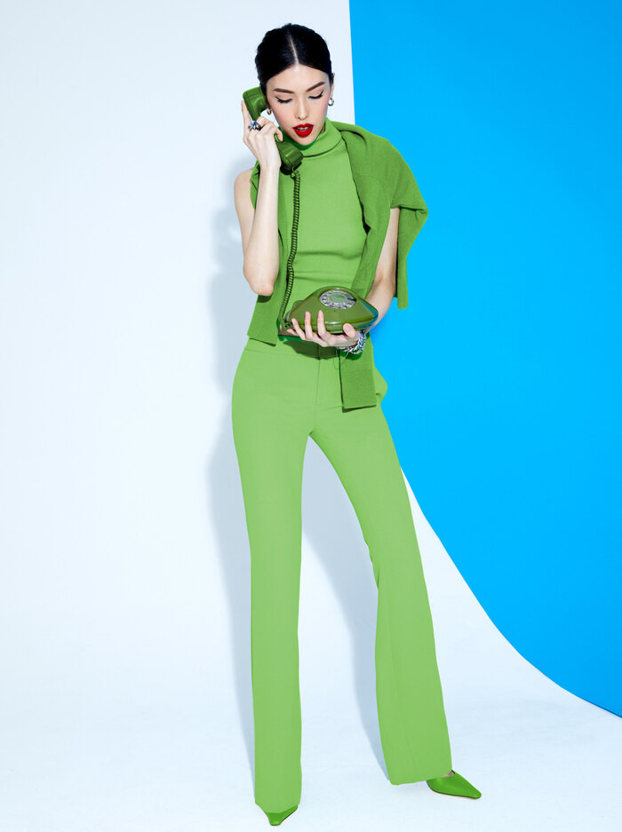 LIVI STRAIGHT LEG TROUSER | Alice + Olivia