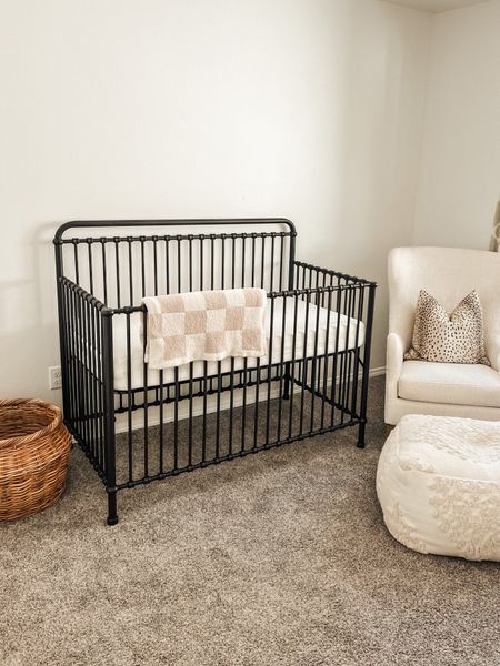Linking what I can from Nate’s nursery! We love this 4 way crib that can turn into a twin bed eventually, currently $100 off! 
And his breathable crib mattress. His chair and poof are old homegoods so I can’t link this. Boy room. Boy nursery. Neutral nursery. Black and white nursery  

#LTKbaby #LTKbump #LTKsalealert