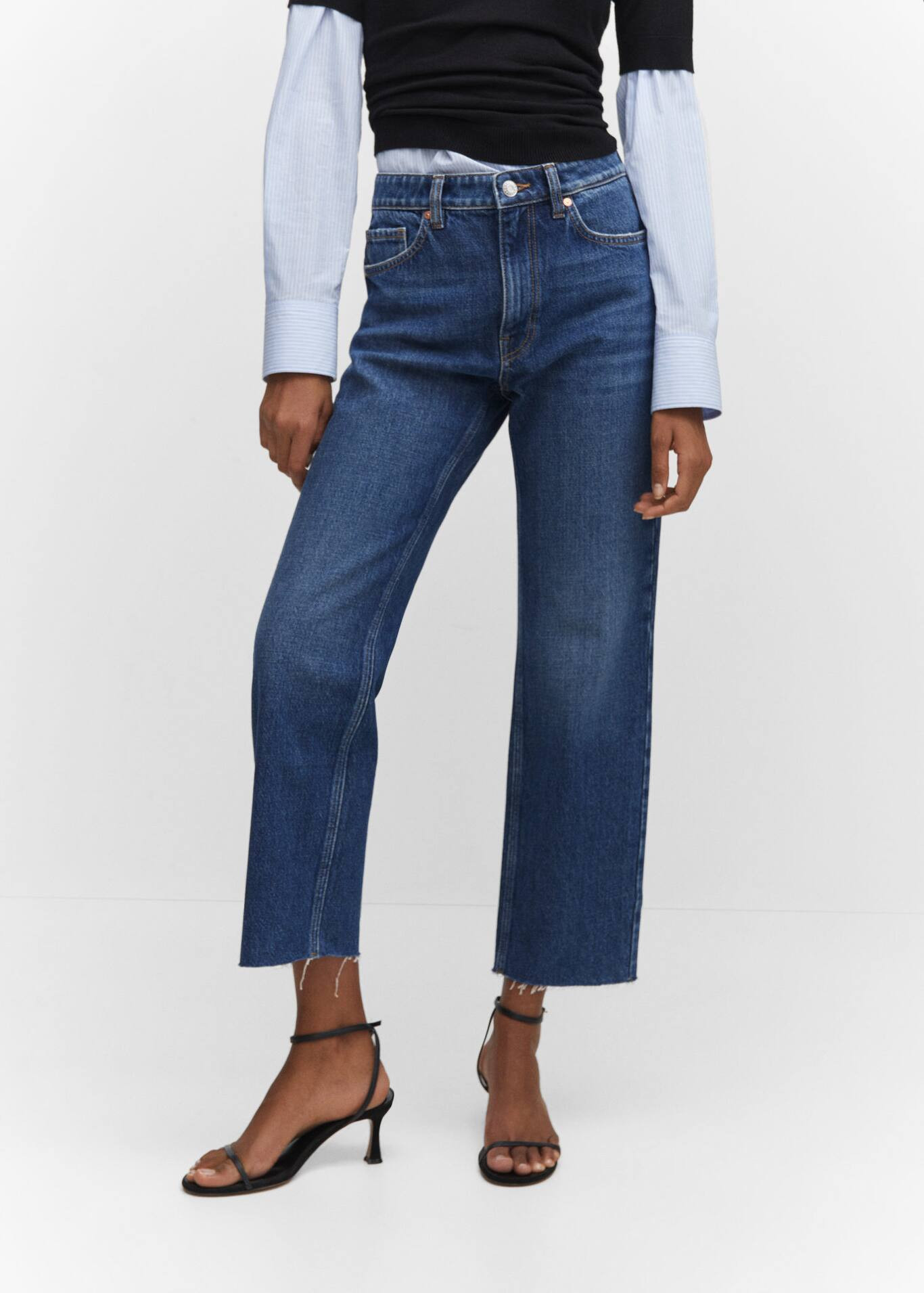 Gerade Crop-Jeans | MANGO (DE)