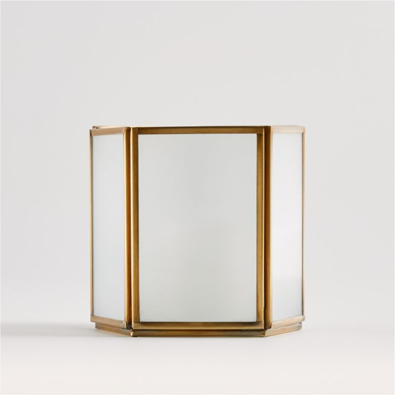 Andelyn Small Frosted Glass Hurricane + Reviews | Crate and Barrel | Crate & Barrel