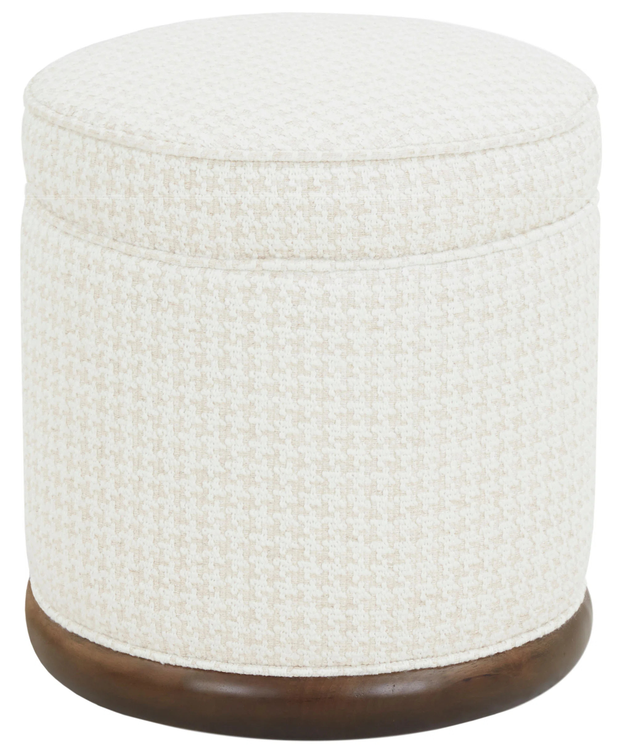 Safavieh Couture Fiorelli Round Boucle Ottoman | Wayfair | Wayfair North America