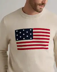 100% Organic Cotton Flag Sweater | Quince