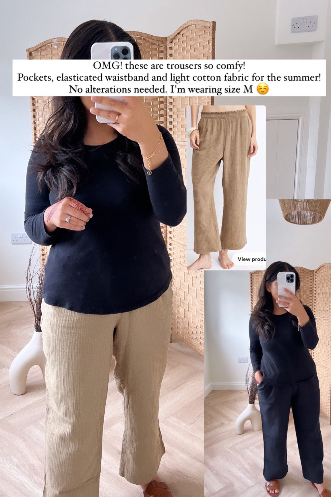 comfy trousers 🐚

- I wear size M 

#LTKfindsunder50 #LTKworkwear #LTKSeasonal