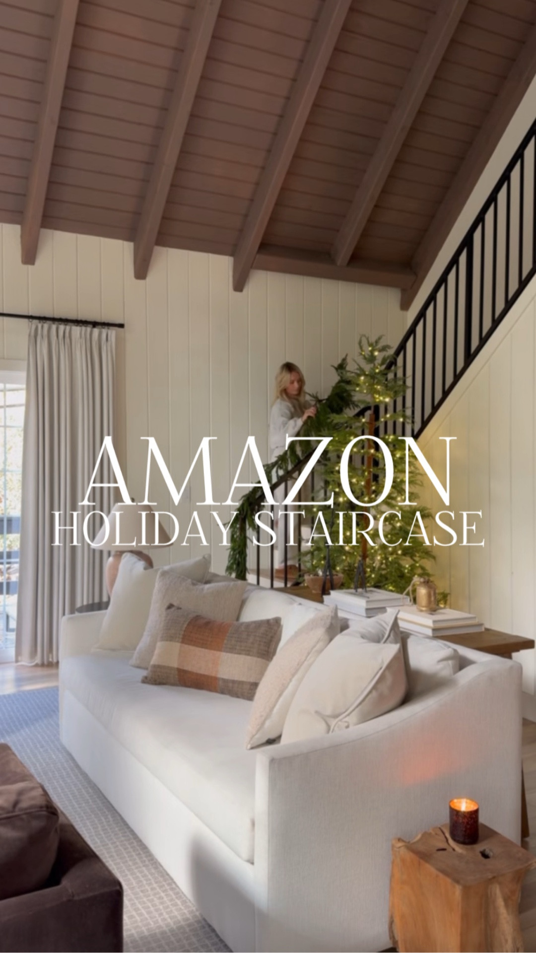 Sharing all the pieces I used to style our staircase for Christmas—garland, Velcro strips, ribbon, twinkle tree, brass bells, and those small details that make it feel warm and magical. Everything is linked for quick shopping!

OUTFIT SIZE: small in top and bottoms 

#LTKHoliday #LTKSaleAlert #LTKHome