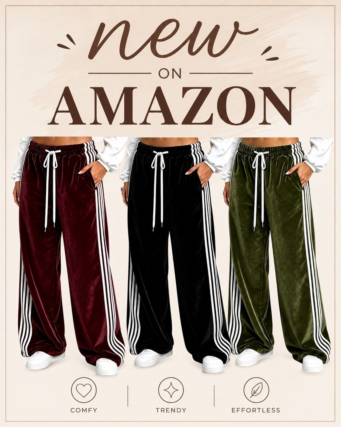 Love these track pants from amazon.

#LTKPetite #LTKSeasonal #LTKootd