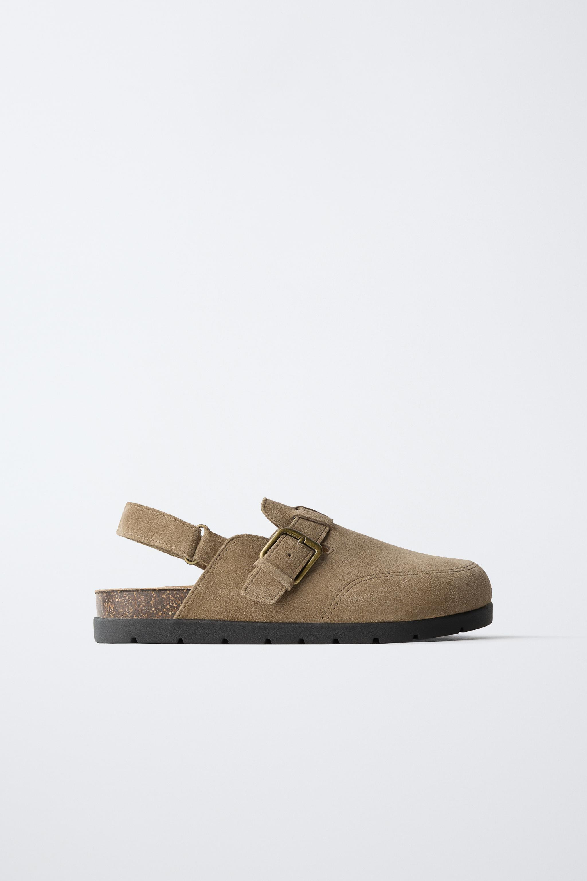STORIESZ - SPLIT SUEDE CLOGS | Zara UK