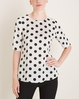 Classic Dot Satin Tee | Chico's