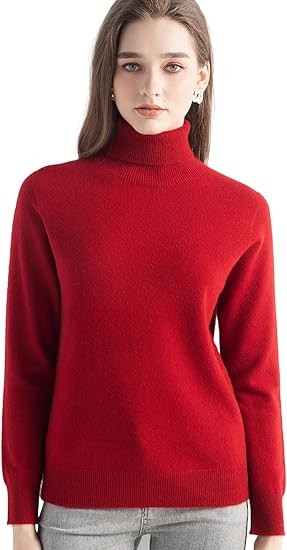 Chanyarn Women's 100% Pure Cashmere Sweater Turtleneck Long Sleeve Warm Soft 2025 Fall Winter Kni... | Amazon (US)