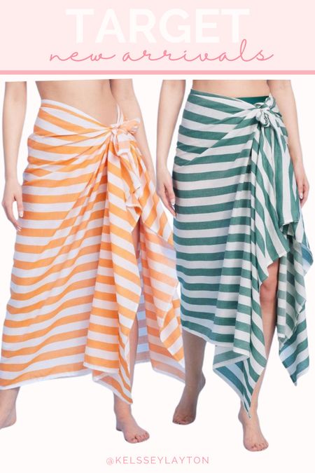 Target new arrival, striped cover up skirt 

#LTKSeasonal #LTKSwim #LTKFindsUnder50