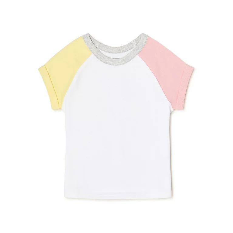 Garanimals Toddler Girls Short Sleeve Raglan T-Shirt, Sizes 12M-5T | Walmart (US)