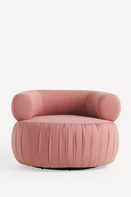 Martinique Performance Linen Swivel Chair | Anthropologie (US)