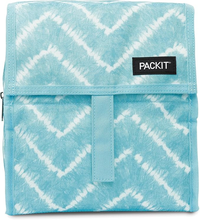 Freezable Lunch Bag, Aqua Tie Dye | Amazon (US)