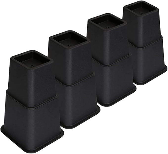 TOPROAD Adjustable Bed Furniture Risers, Stackable Bed Lifts in Heights of 4, 6, or 9 Inches, Hea... | Amazon (US)
