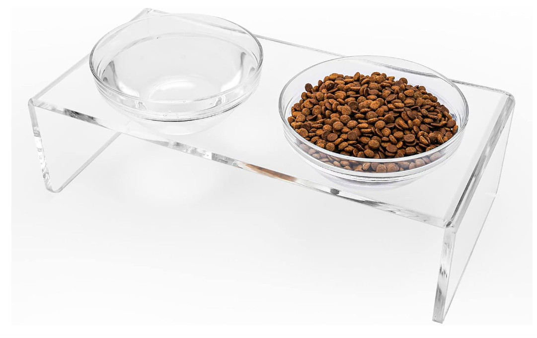 sleek dog bowl stand

dog food station water bowl stand clear aesthetic home 

 #LTKPets