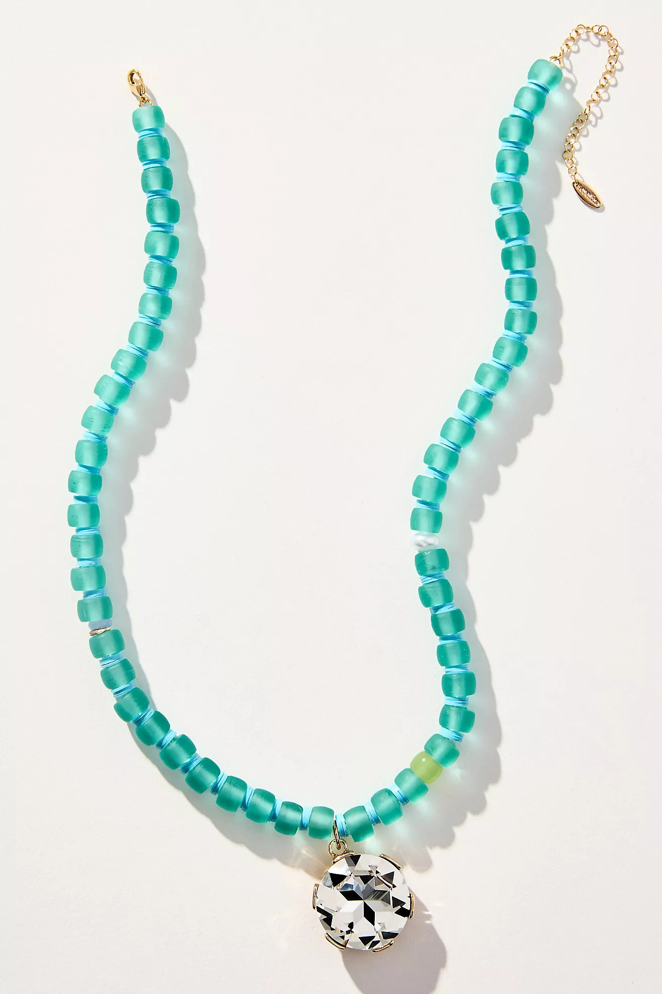 Crystal Pendant Beaded Necklace | Anthropologie (US)