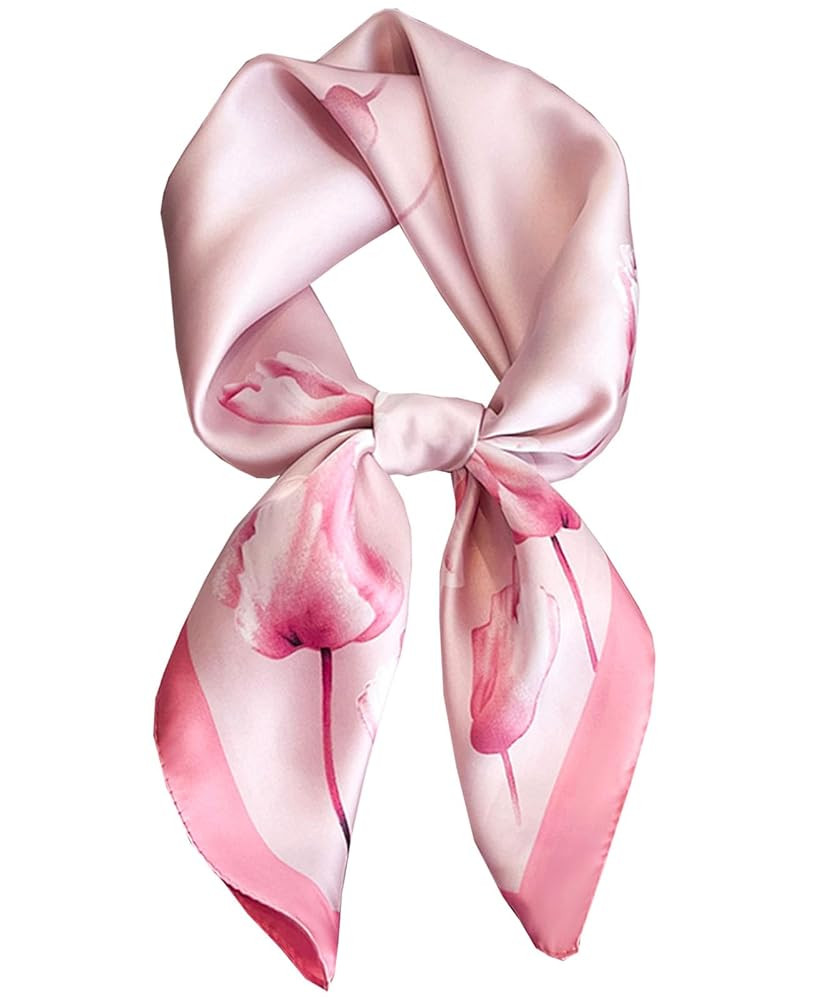 Dailyacc Hair Bandanas Scarf For Women Lightweight Fashion Neck Silk Satin Head Scarves For Sleep... | Amazon (US)