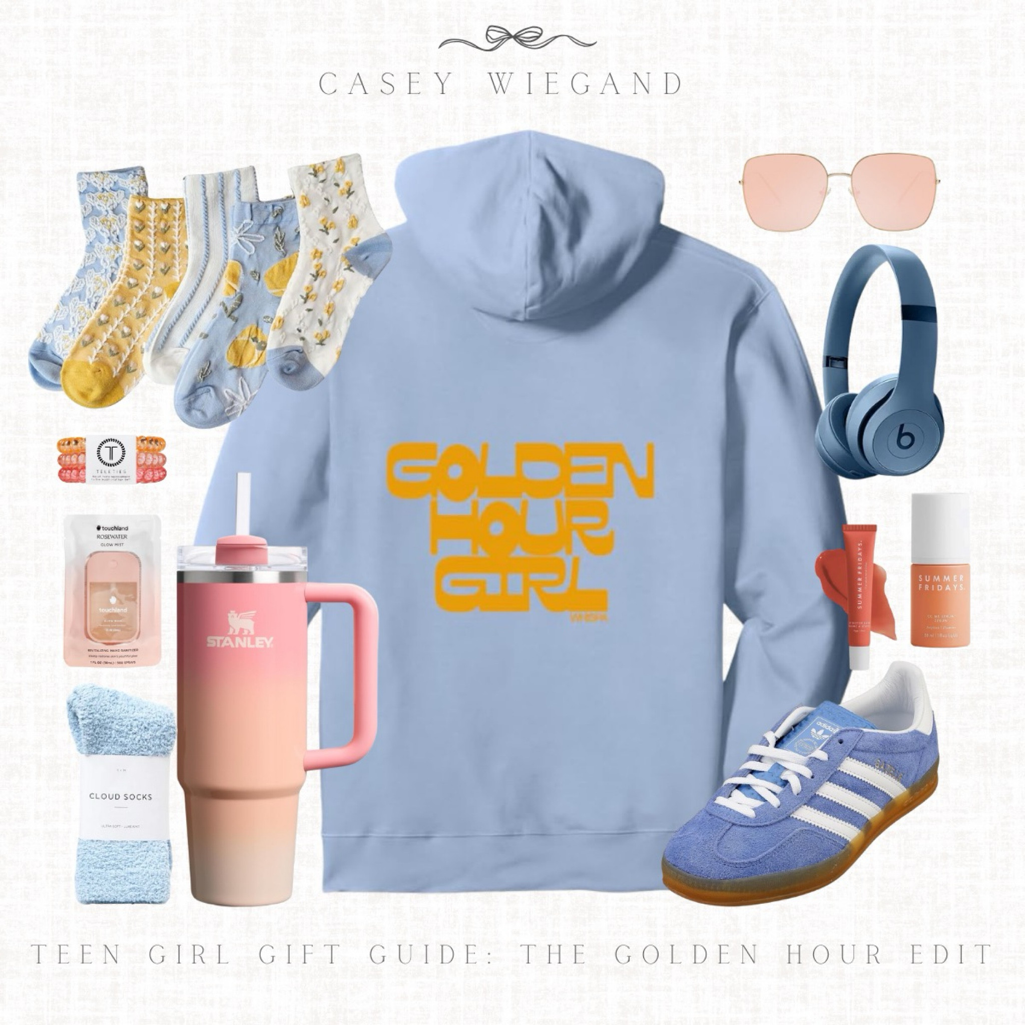 TEEN GIFT LIST. 
Golden Hour girl vibes for the teen in your life ✨💖 

From the dreamiest pink Stanley cup to the coziest on-trend hoodie, this guide is packed with everything she’ll love…. soft socks, cute accessories, and all the little touches that feel extra special. Perfect for birthdays, holidays, or just because 💫



#GoldenGirlGiftGuide #TeenGiftIdeas #DreamyPink #StanleyCup #TrendyHoodie #TeenStyle #AmazonFinds #GiftGuideForHer #TeenAccessories #CozySeason #CaseyLeighHome #IntentionalGifting #AmazonFavorites

#LTKStyleTip #LTKSeasonal #LTKFamily