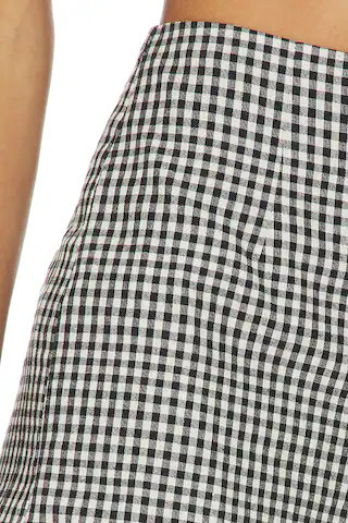 Birdie Shorts in Black Gingham | Revolve Clothing (Global)