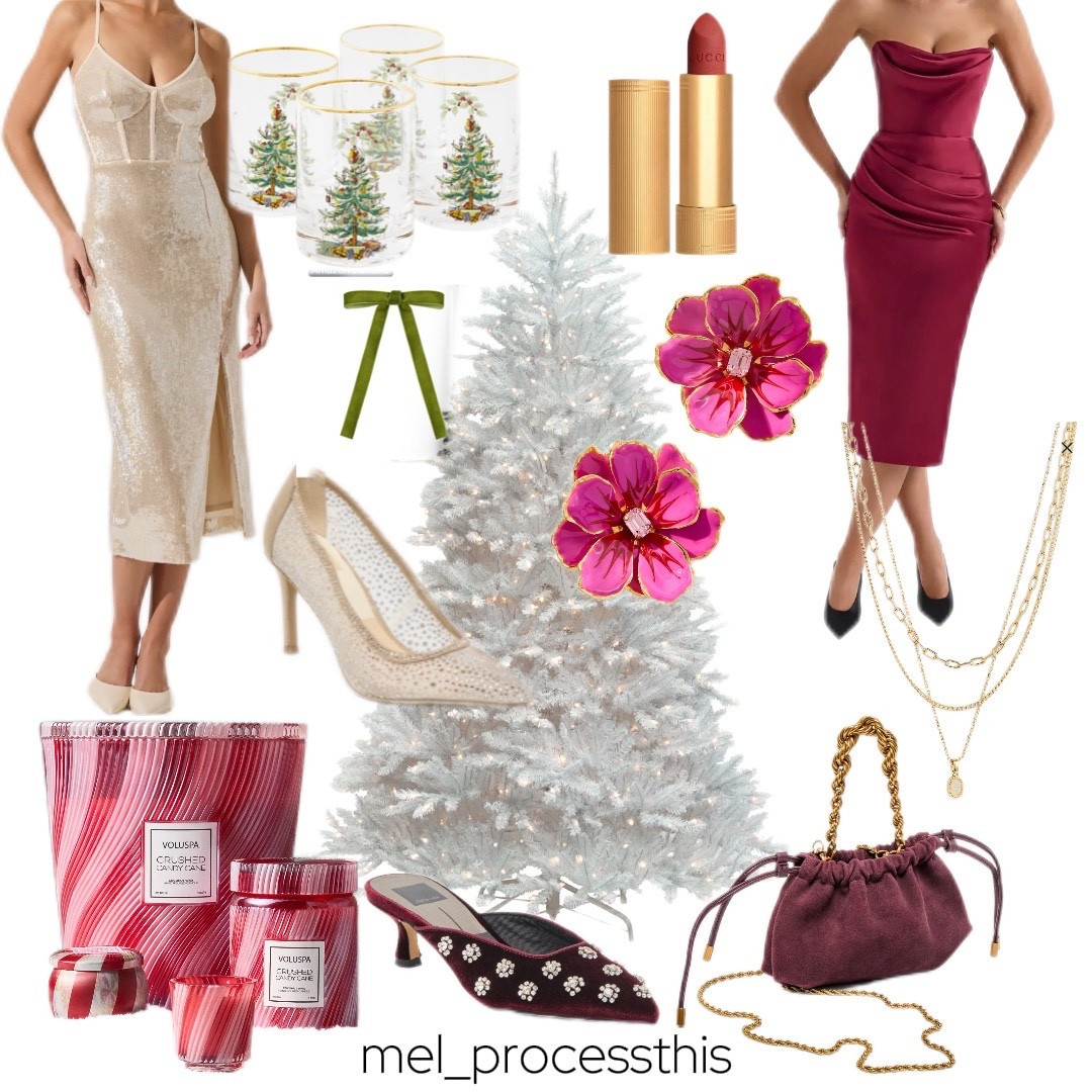 🎄 All the Christmas goodies you didn’t know you needed 🎄✨
Two gorgeous dresses that shine at any holiday event, sparkly shoes that demand a twirl, jewelry that catches every light, and gifting ideas that are wrapped and ready to jingle all the way into Christmas.

From glam nights out to cozy gifting moments, consider this your holiday inspiration hub. ✨🤍
Everything is linked for you on LTK!

#HolidayStyle #LTKHoliday #ChristmasOutfits #HolidayDresses #PartyReady #GiftGuide #SparkleSeason #LTKFinds #LTKStyling #FestiveFashion #HolidayGlam #OOTDinspo #ChristmasMagic

#LTKCyberWeek #LTKGiftGuide #LTKHoliday