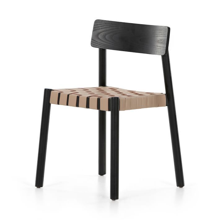 A-Line Frame Leather Dining Chair | West Elm (US)