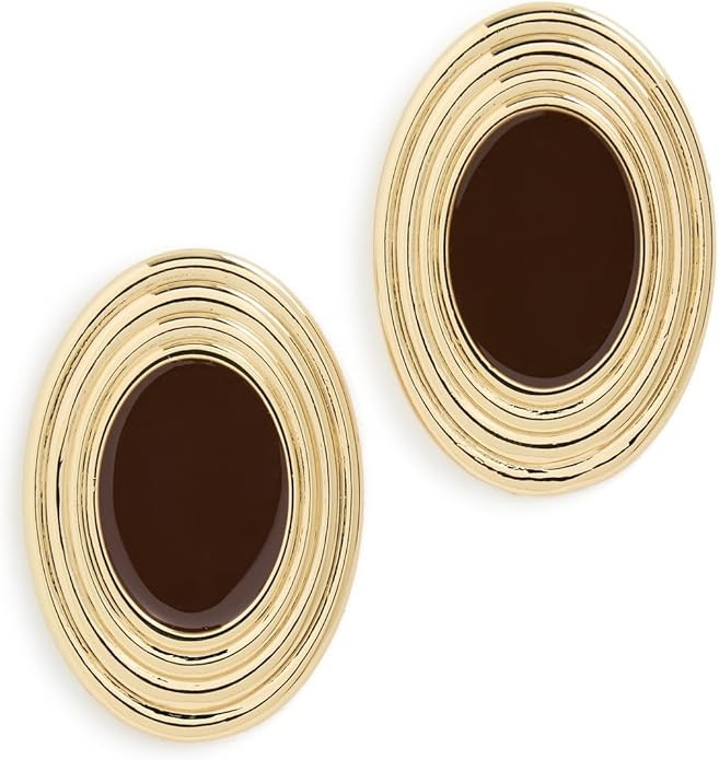 Heaven Mayhem Women's Rowan Earrings, Gold/Brown, One Size | Amazon (US)