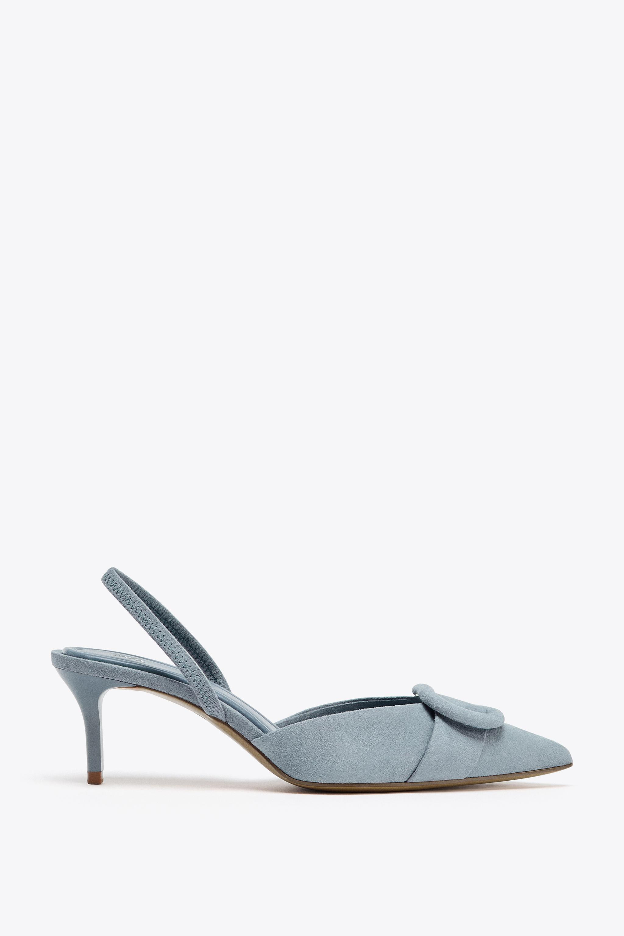 SLINGBACK APPLIQUÉ HEELS | Zara US