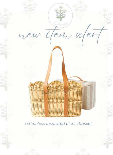 Can we take a moment to focus on the details of this beautiful scalloped edged basket with neutral striped cooler? Yes, you can even personalize the cooler! 😍 The perfect beach essential 🌊

#LTKhome #LTKSeasonal