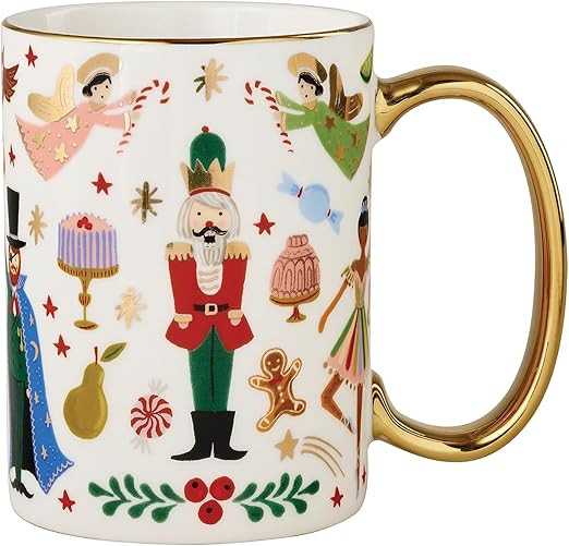 RIFLE PAPER CO. Porcelain Mug | for Festive Occasions and Gatherings with Holiday-Themed Design, ... | Amazon (US)