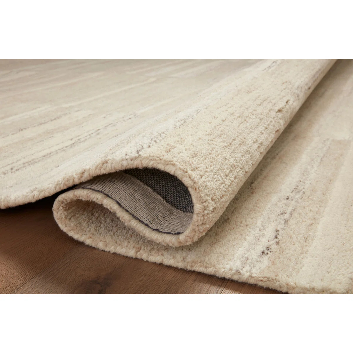 Amber Lewis x Loloi Rocky Ivory/Dove Area Rug | Wayfair North America