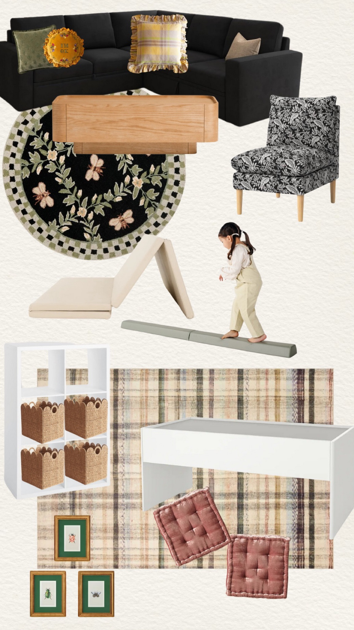 Basement/playroom remodel! I've been longing to redecorate our basement space and make it more inviting and here's my inspo! Linking all the pieces here ✨🤍

#LTKFamily #LTKStyleTip #LTKHome