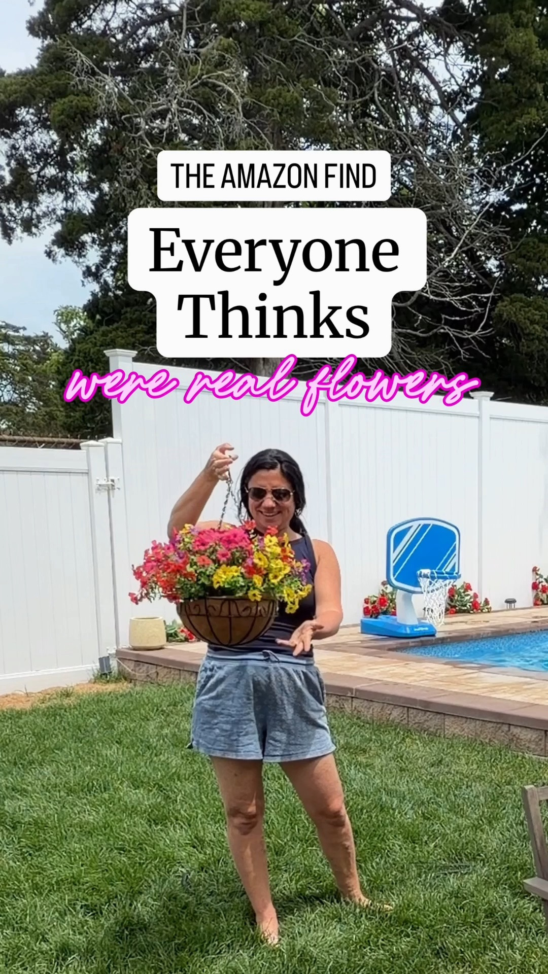 I can’t believe these are from Amazon! They instantly added so much color to this corner of our yard, and the best part? No watering and they look beautiful all season long.

If you love the look of colorful flowers- but can’t manage to keep them alive, these are such a fun alternative. Just fluff them and you’re done!

They’re my kind of easy 👌🏻

#outdoorliving #fauxflorals #outdoordecor