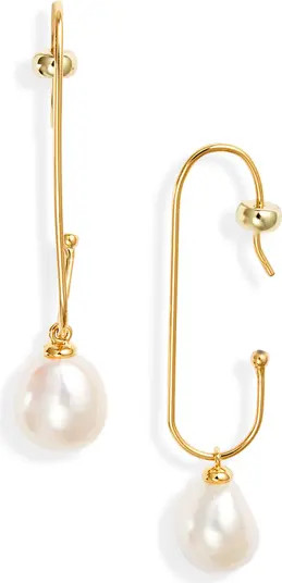 Demi Fine Freshwater Pear Drop Hook Earrings | Nordstrom