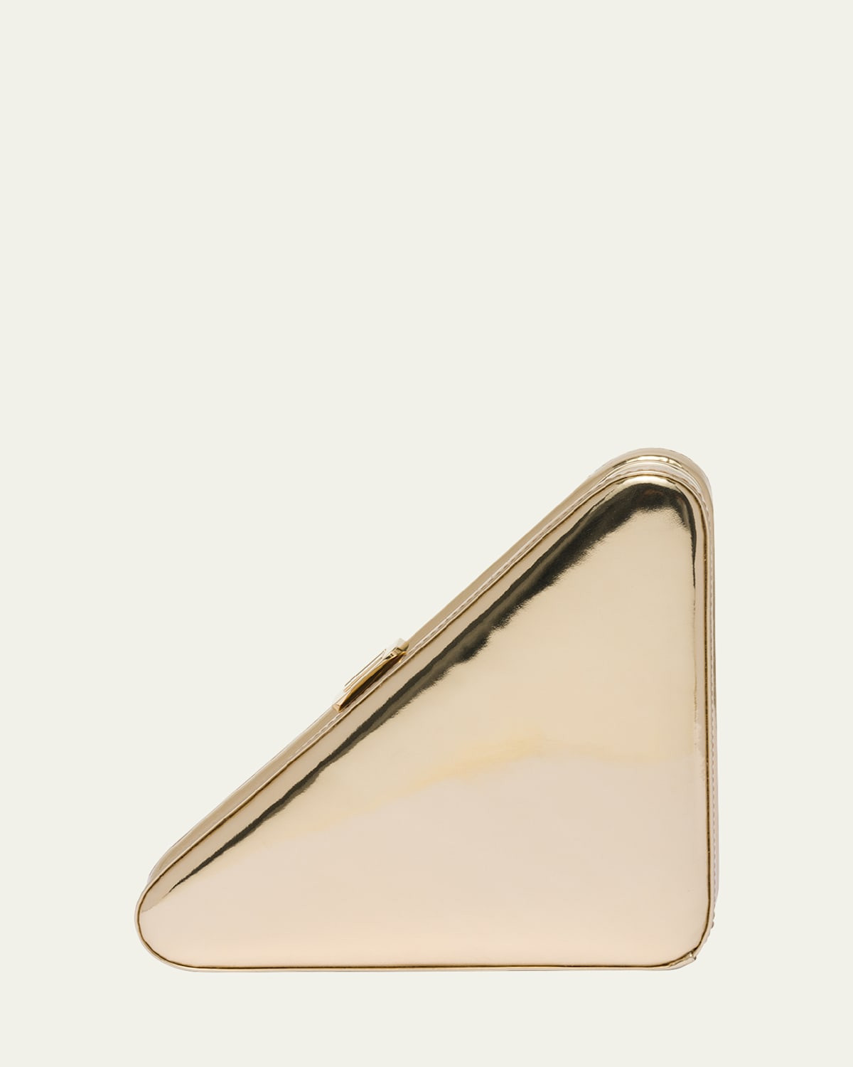 Triangle Metallic Leather Clutch Bag | Bergdorf Goodman