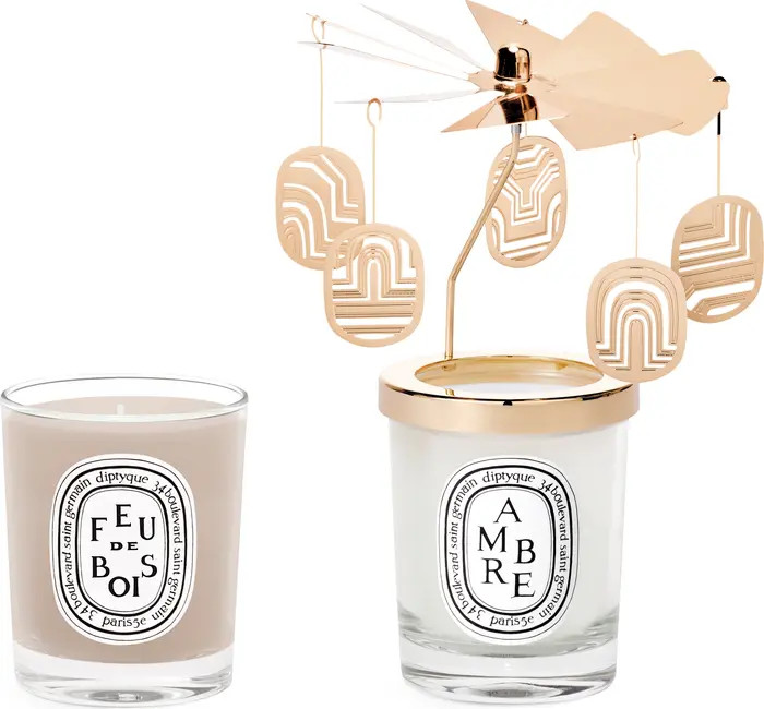 Ambre & Feu de Bois Candle & Carousel Set USD $150 Value | Nordstrom