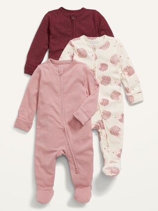 Unisex 3-Pack Sleep & Play Footed One-Piece for Baby | Old Navy (US)