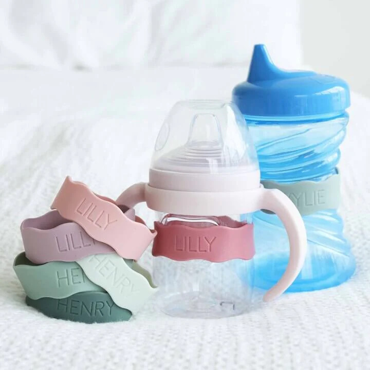 Personalized Silicone Bottle Labels | Caden Lane