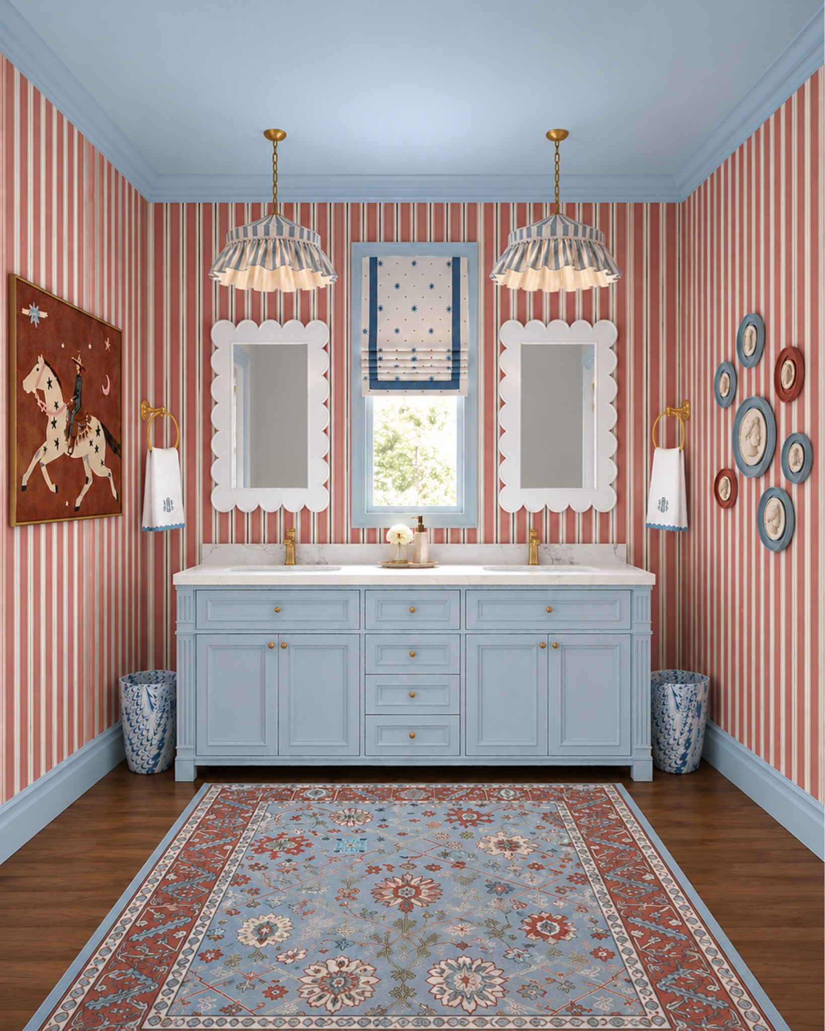 Another Americana bathroom design! Happy 4th of July!

#LTKdayinmylife #LTKSeasonal #LTKHome
