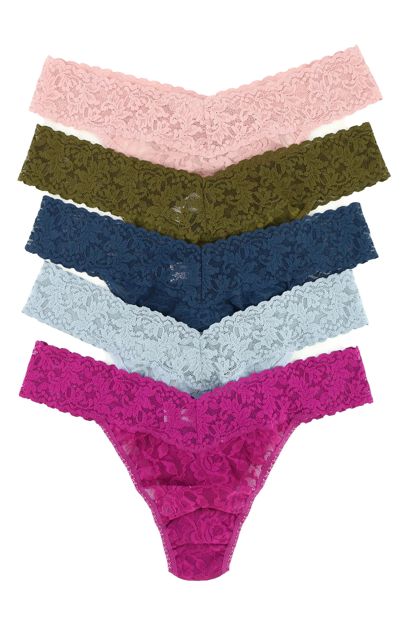 5-Pack Original Rise Thongs | Nordstrom