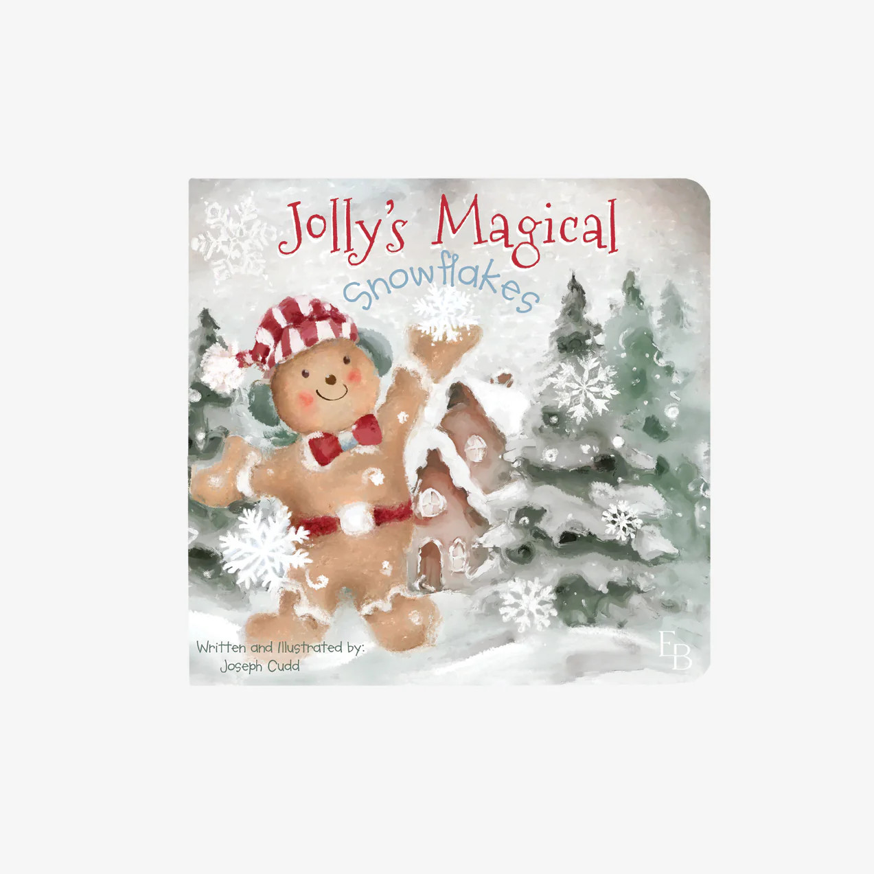 Jolly's Magical Snowflake Holiday Board Book | Elegant Baby