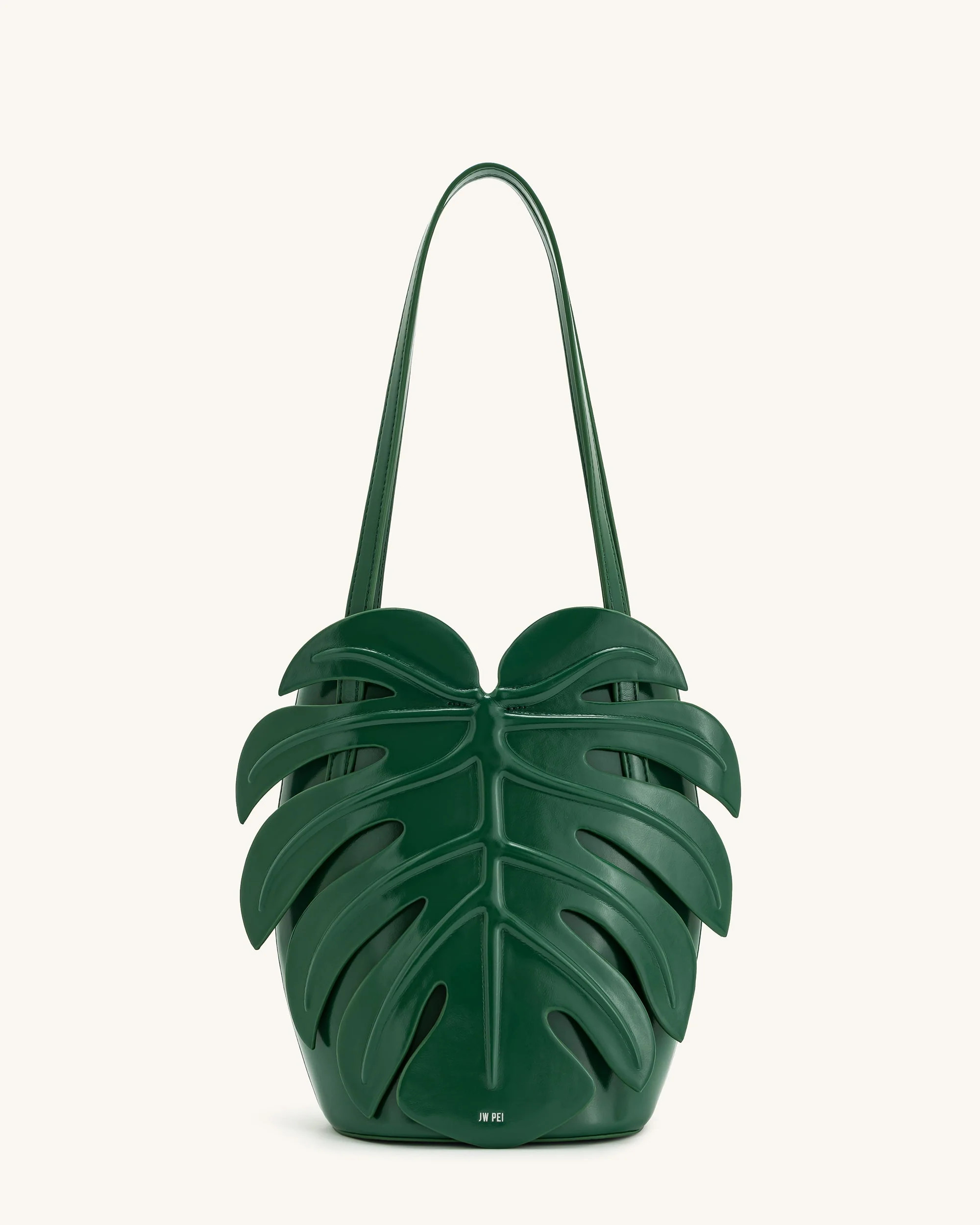 Cecelia Leaf Shape Shoulder Bag - Green | JW PEI US
