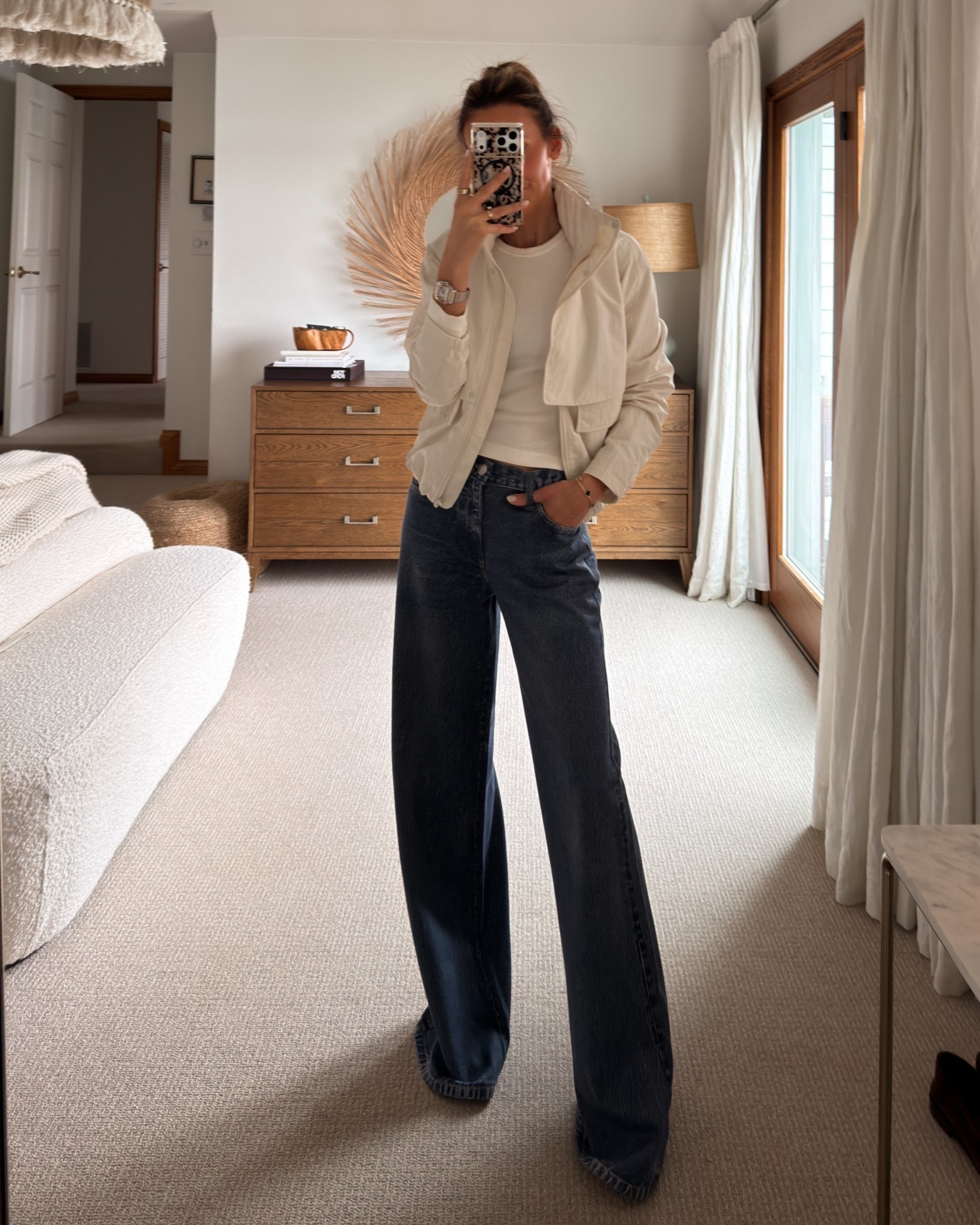 Wore your favorite track jacket with the sweatshirt jeans, works with everything.

#LTKootd #LTKSeasonal #LTKOver40