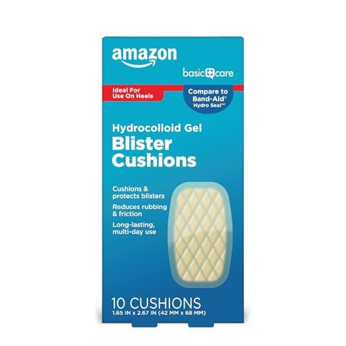 Amazon Basic Care Extreme Hydrocolloid Gel Blister Cushion Bandages, Self-Adhesive, Reduces Rubbing & Friction, Long-Lasting Multi-Day Use, 1.65 in x 2.67 in, 10 ct | Amazon (US)