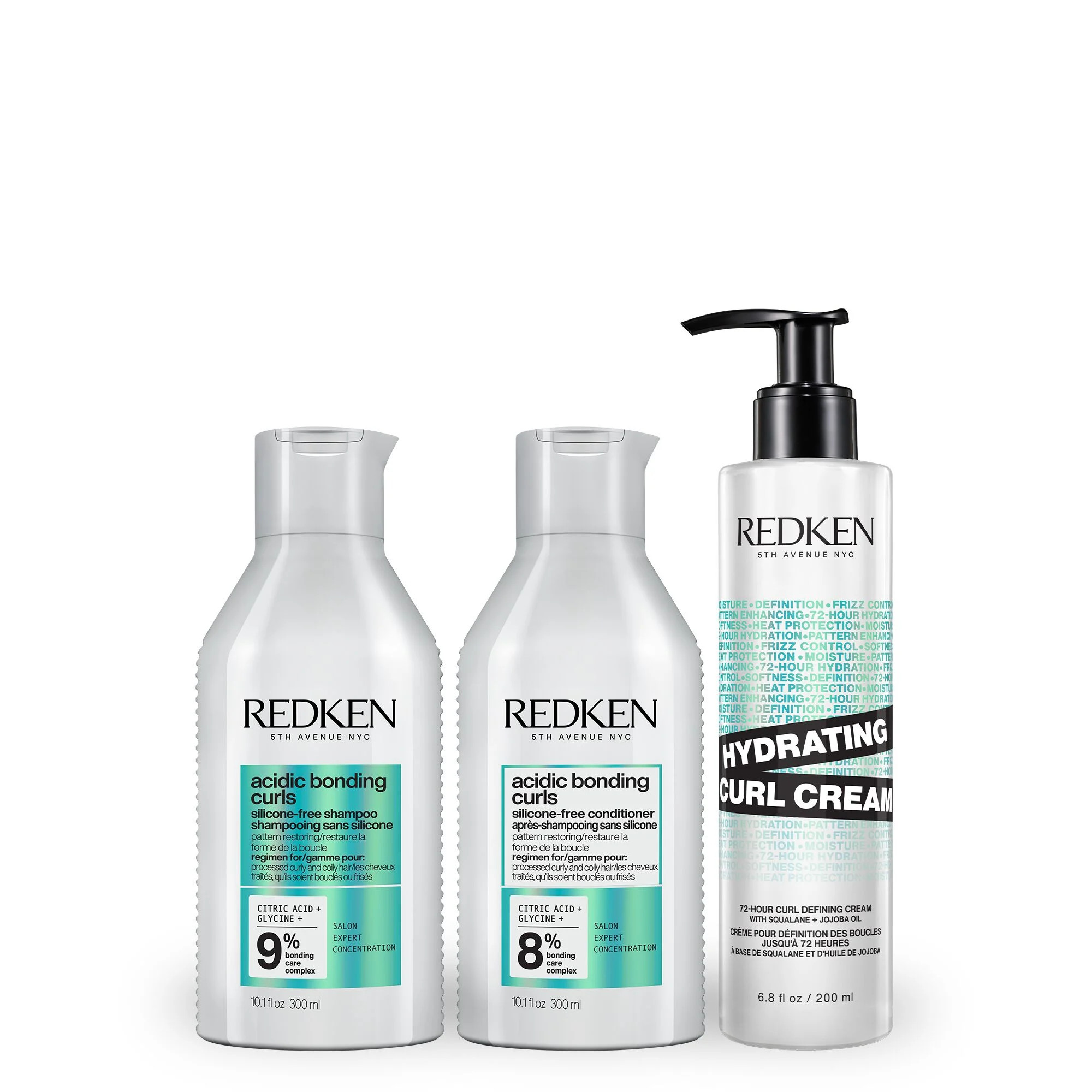 Acidic Bonding Curls Trio Regimen for Damaged Curls | Redken | Redken