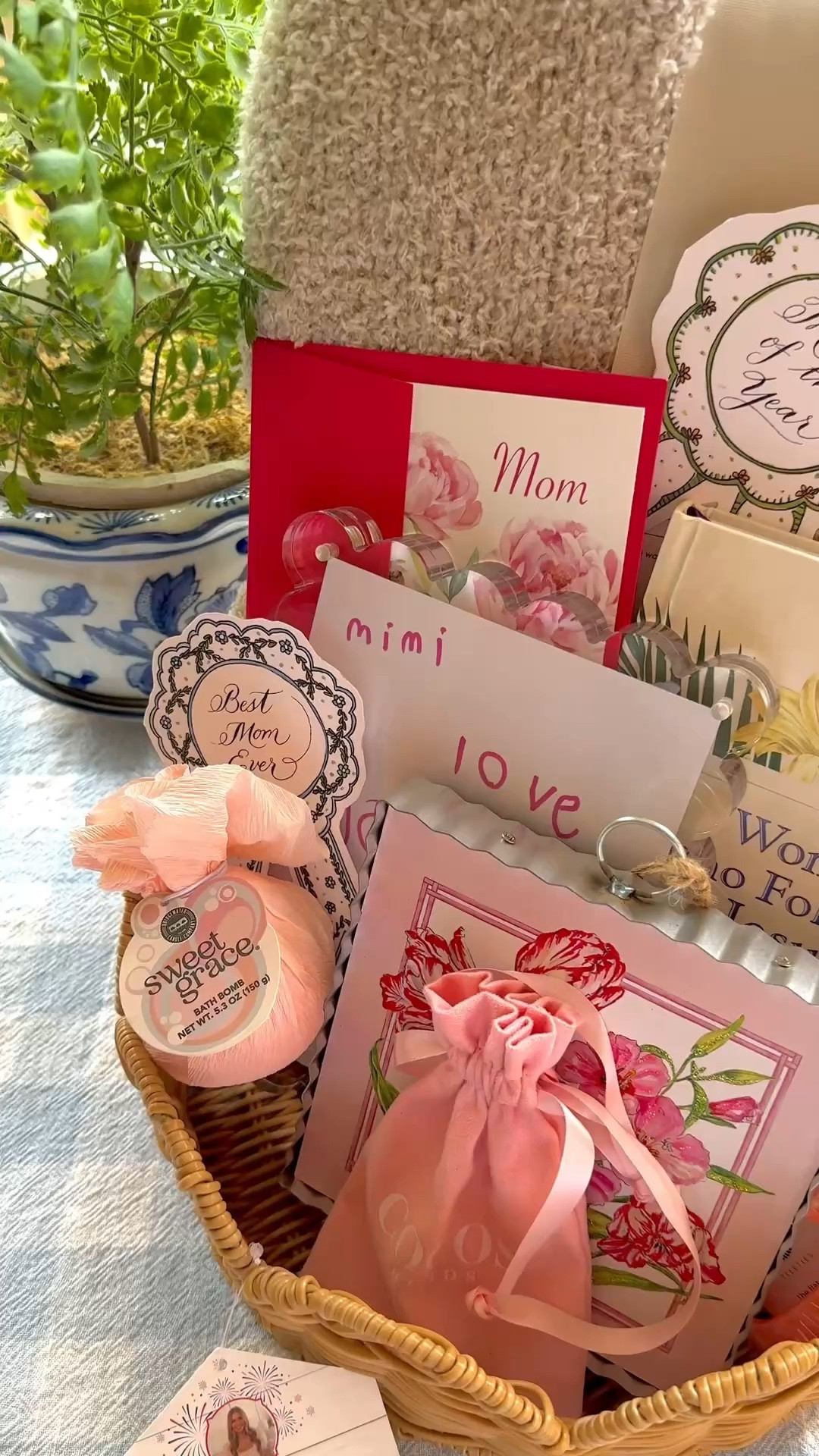 Mother’s Day gift idea, love gifting things in a basket 