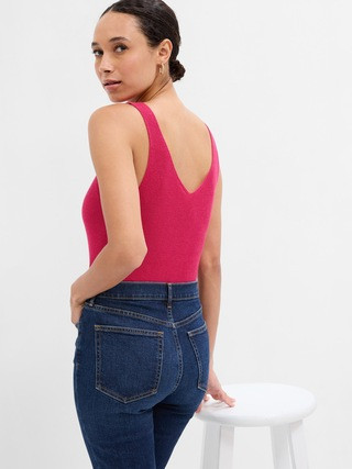 Ribbed V-Neck Tank Top | Gap Factory