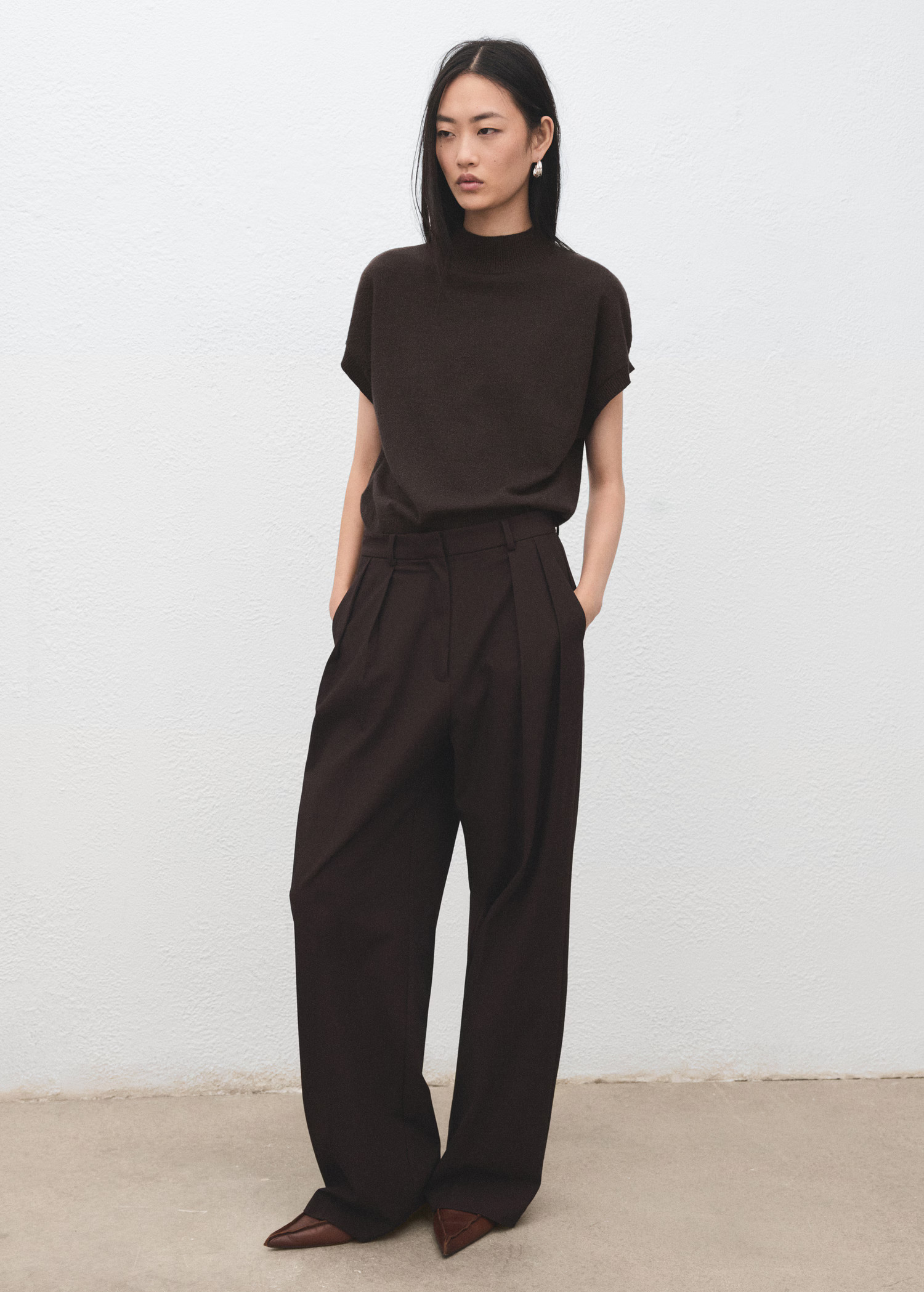 Short-sleeved lurex sweater | Mango (US/MX/AU)