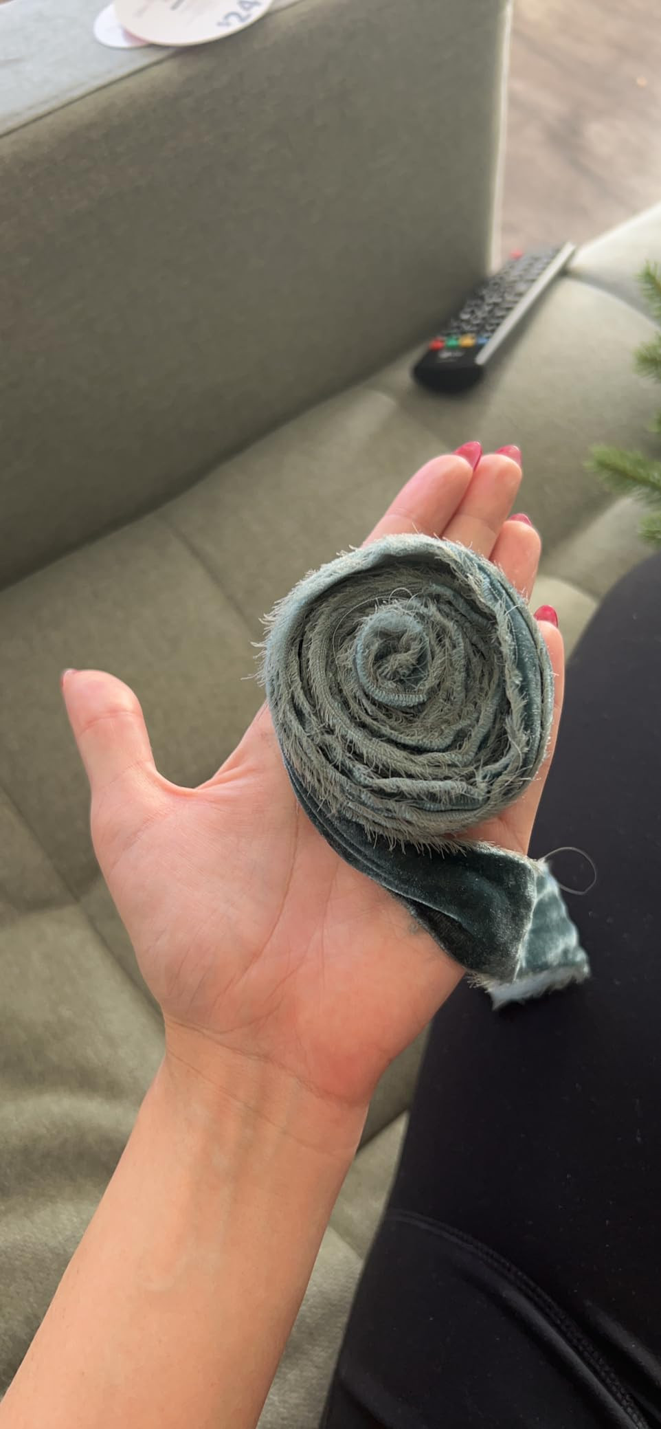 Silver Velvet Ribbon 1.5 inch Silver Gray Frayed Velvet Ribbon Silver Raw Edge Ribbon for Wreaths... | Amazon (US)