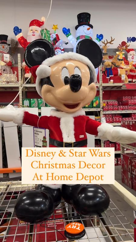 Disney and Star Wars holiday decorations at Home Depot!